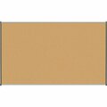 Lorell Natural Cork Board, 6ft x4ft , Satin Finish LLR60646
